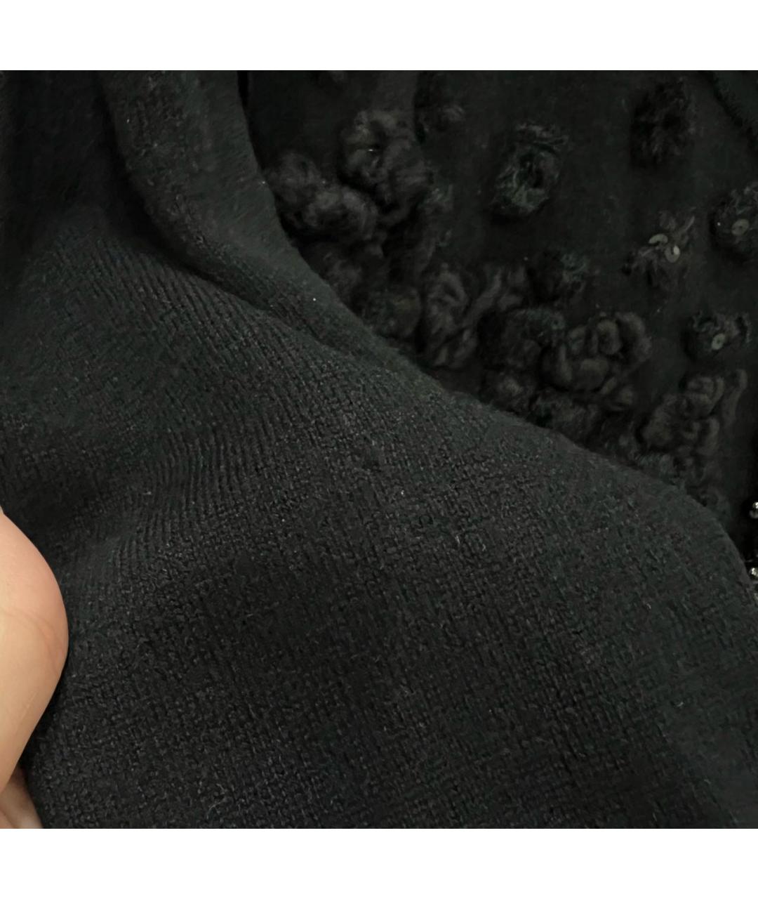 CHANEL PRE-OWNED Черный кашемировый кардиган, фото 6