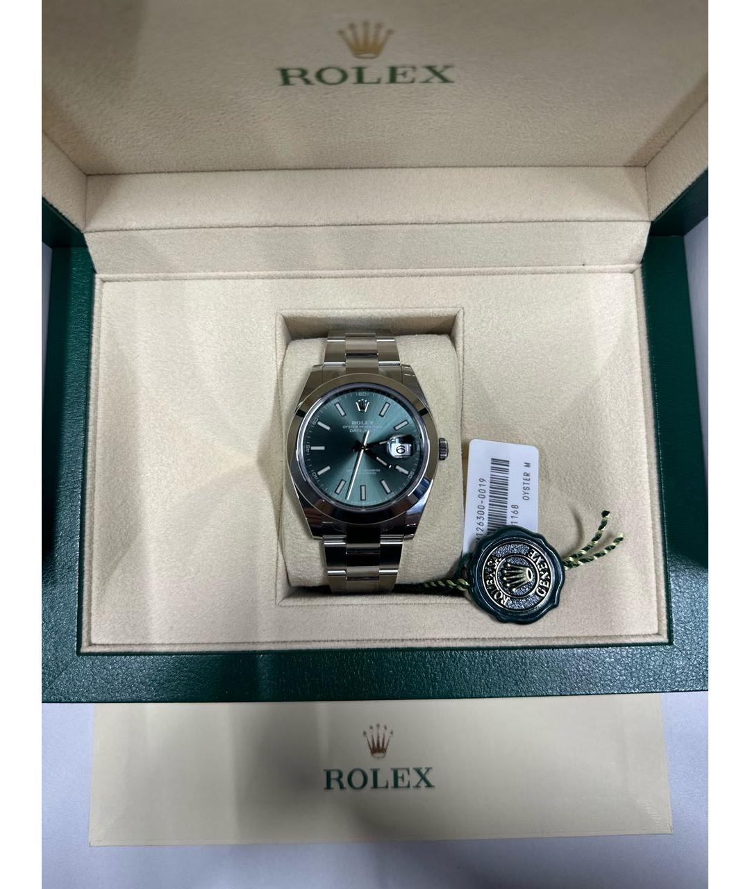 ROLEX Зеленые часы, фото 5
