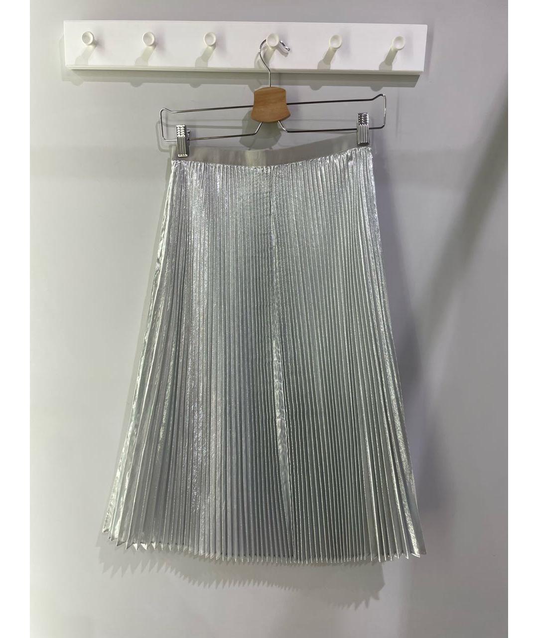 SACAI Серебряная юбка миди, фото 4