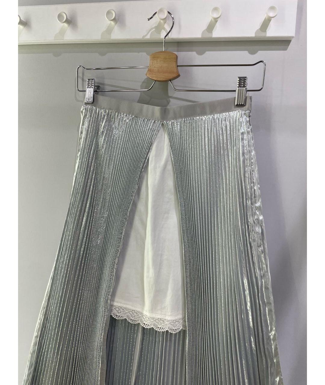 SACAI Серебряная юбка миди, фото 2