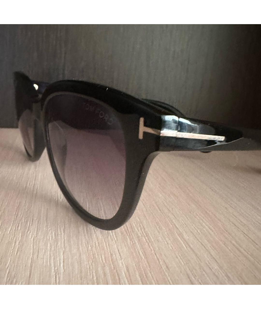 TOM FORD Черные пластиковые солнцезащитные очки, фото 3
