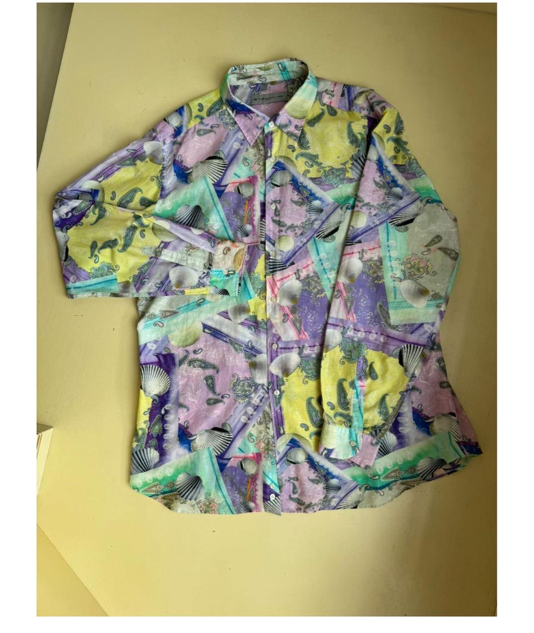 ETRO Мульти хлопко-шелковая кэжуал рубашка, фото 3