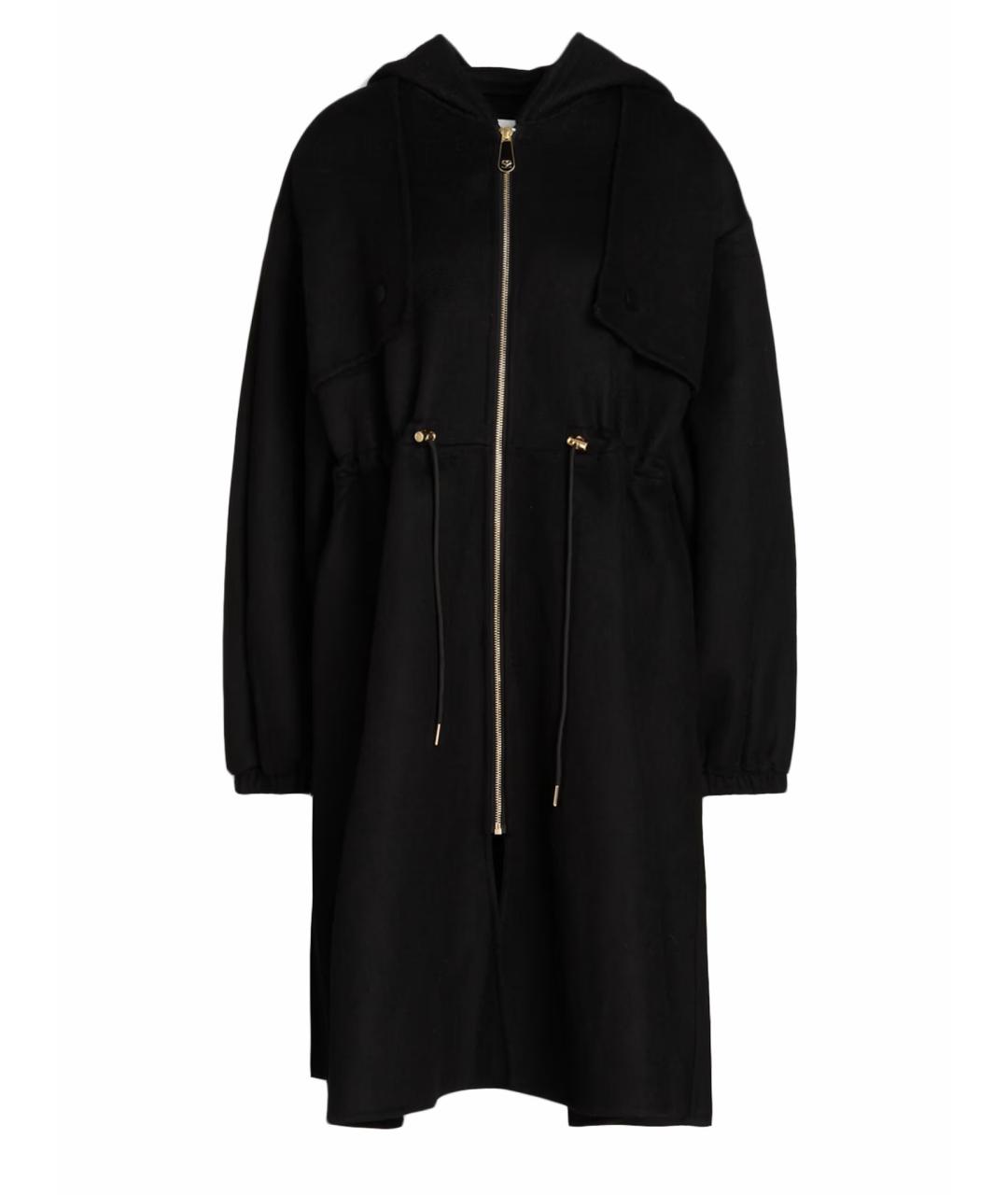 SANDRO Черное шерстяное пальто, фото 1