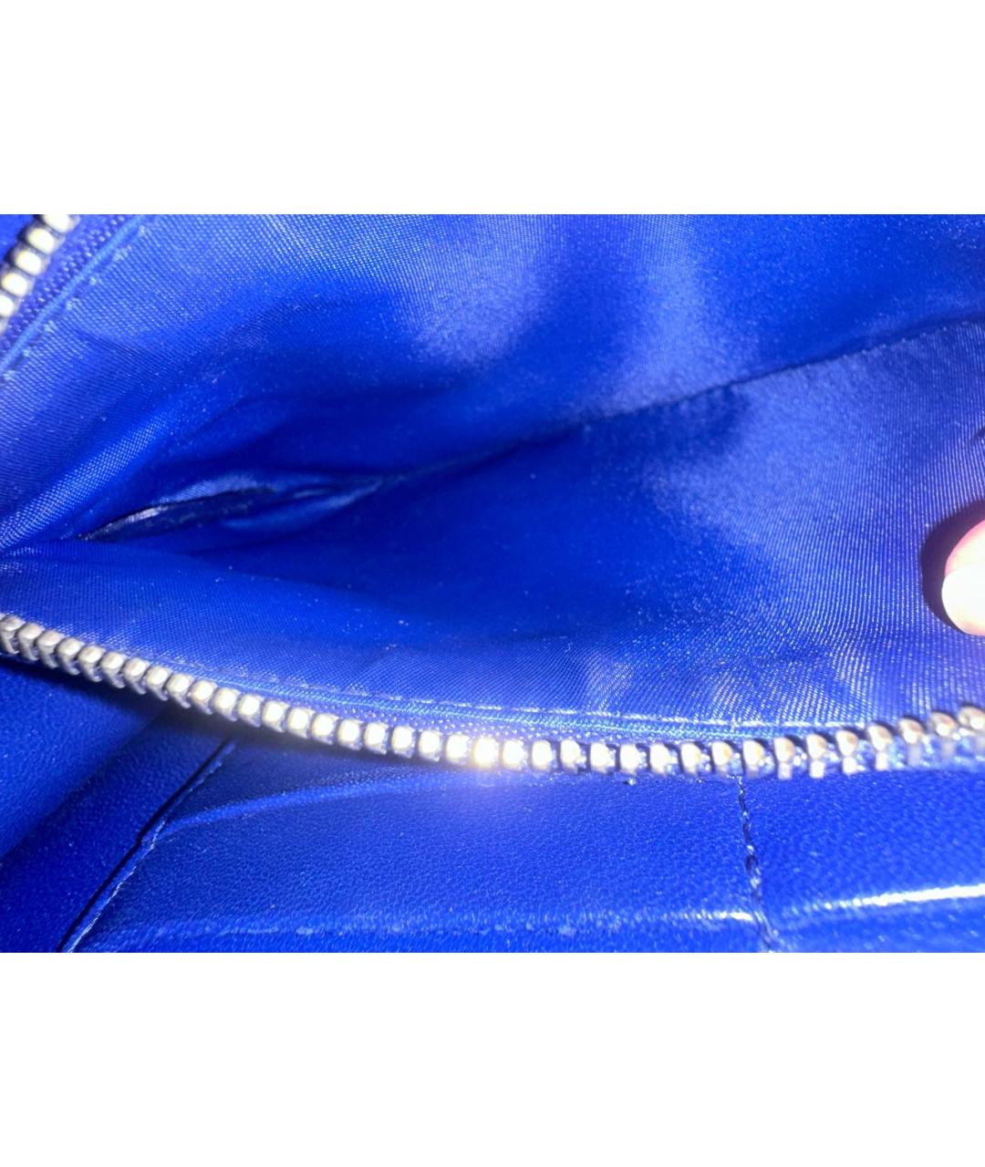 CHRISTIAN DIOR PRE-OWNED Синяя кожаная сумка через плечо, фото 4