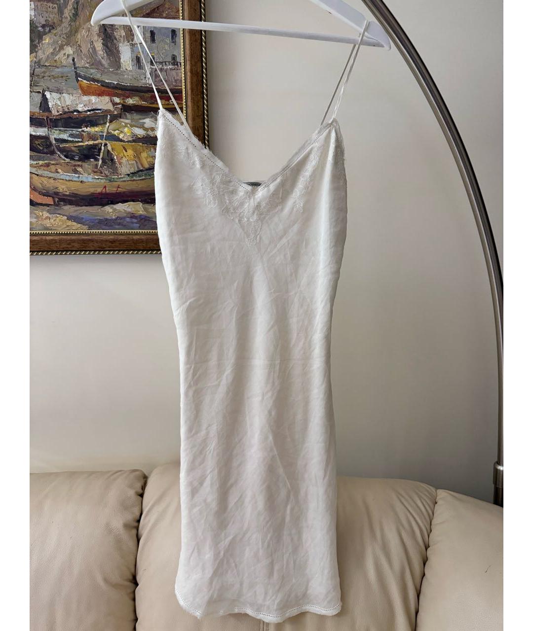 ERMANNO SCERVINO Белое полиэстеровое повседневное платье, фото 5