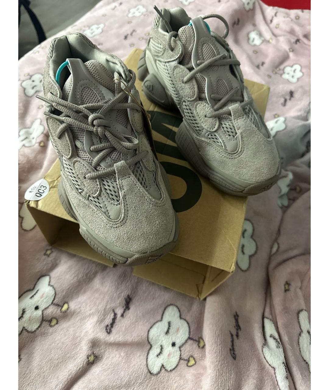 ADIDAS YEEZY Серые замшевые кроссовки, фото 6