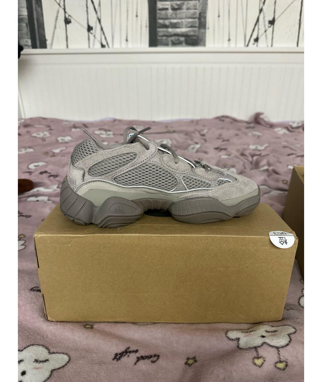 ADIDAS YEEZY Серые замшевые кроссовки, фото 7