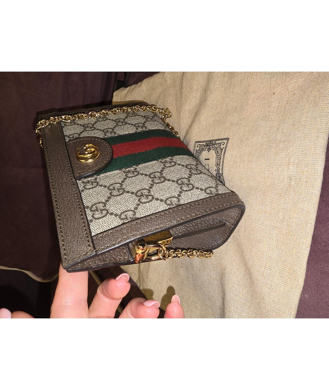 GUCCI Коричневая сумка через плечо, фото 2