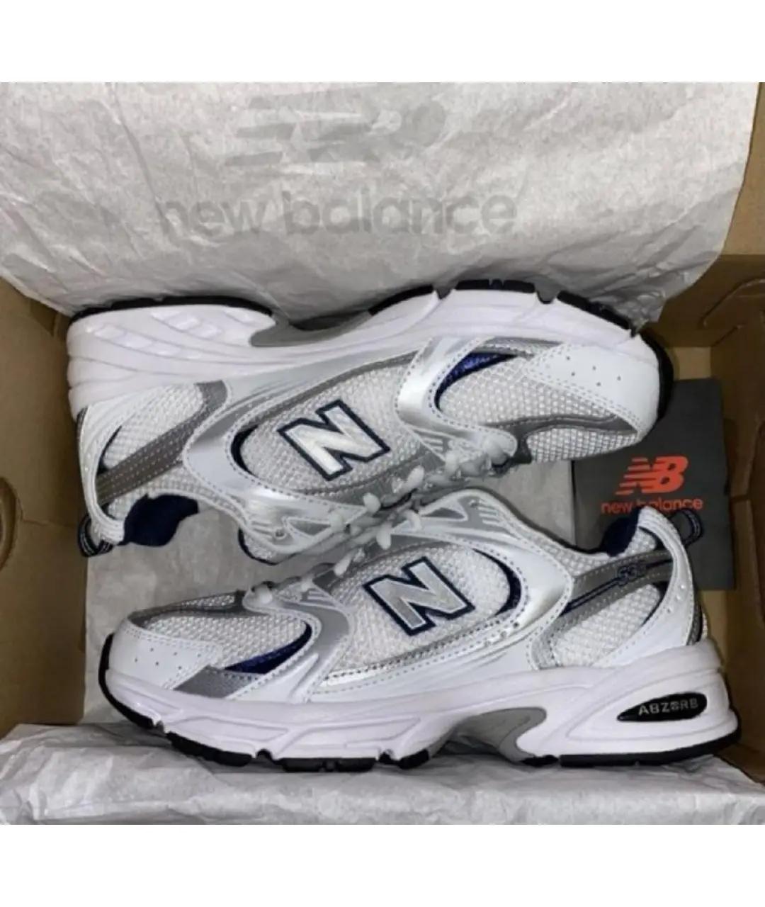 NEW BALANCE Серебряные кроссовки, фото 4