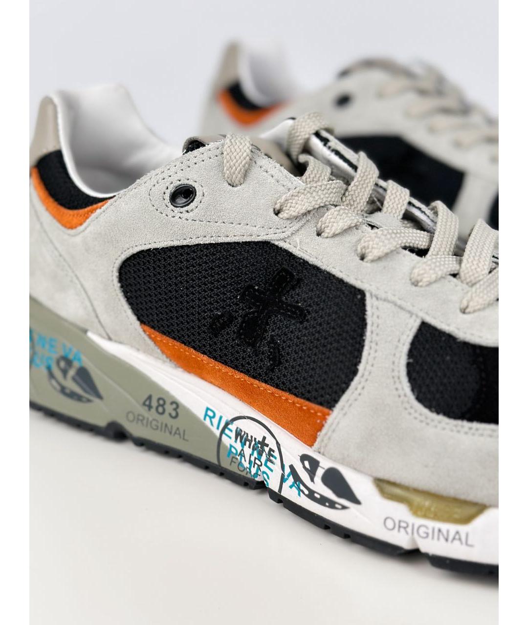 PREMIATA Серые замшевые слипоны, фото 7