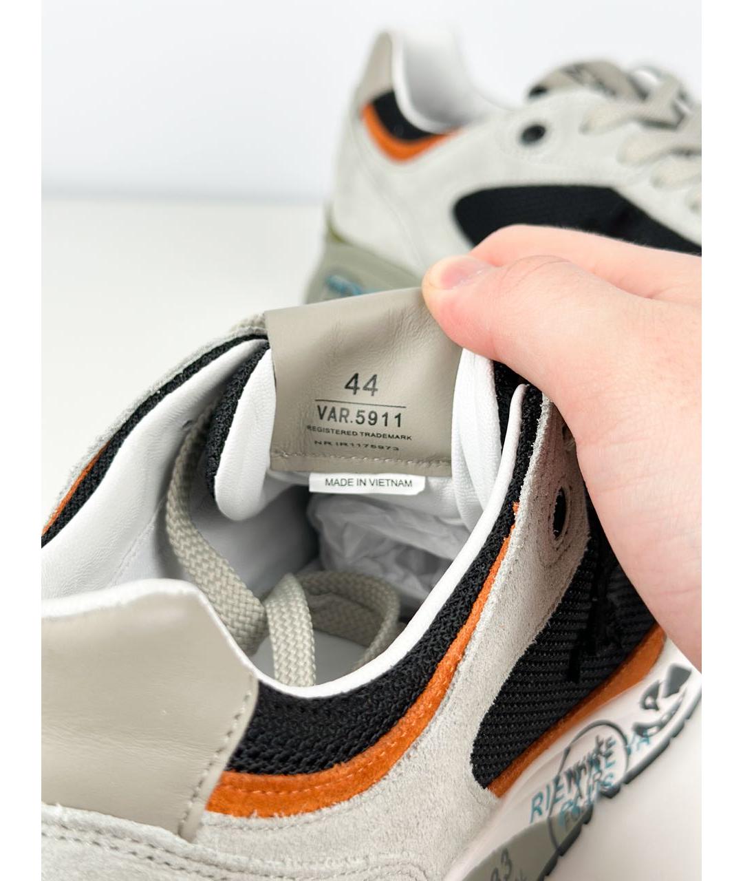 PREMIATA Серые замшевые слипоны, фото 6