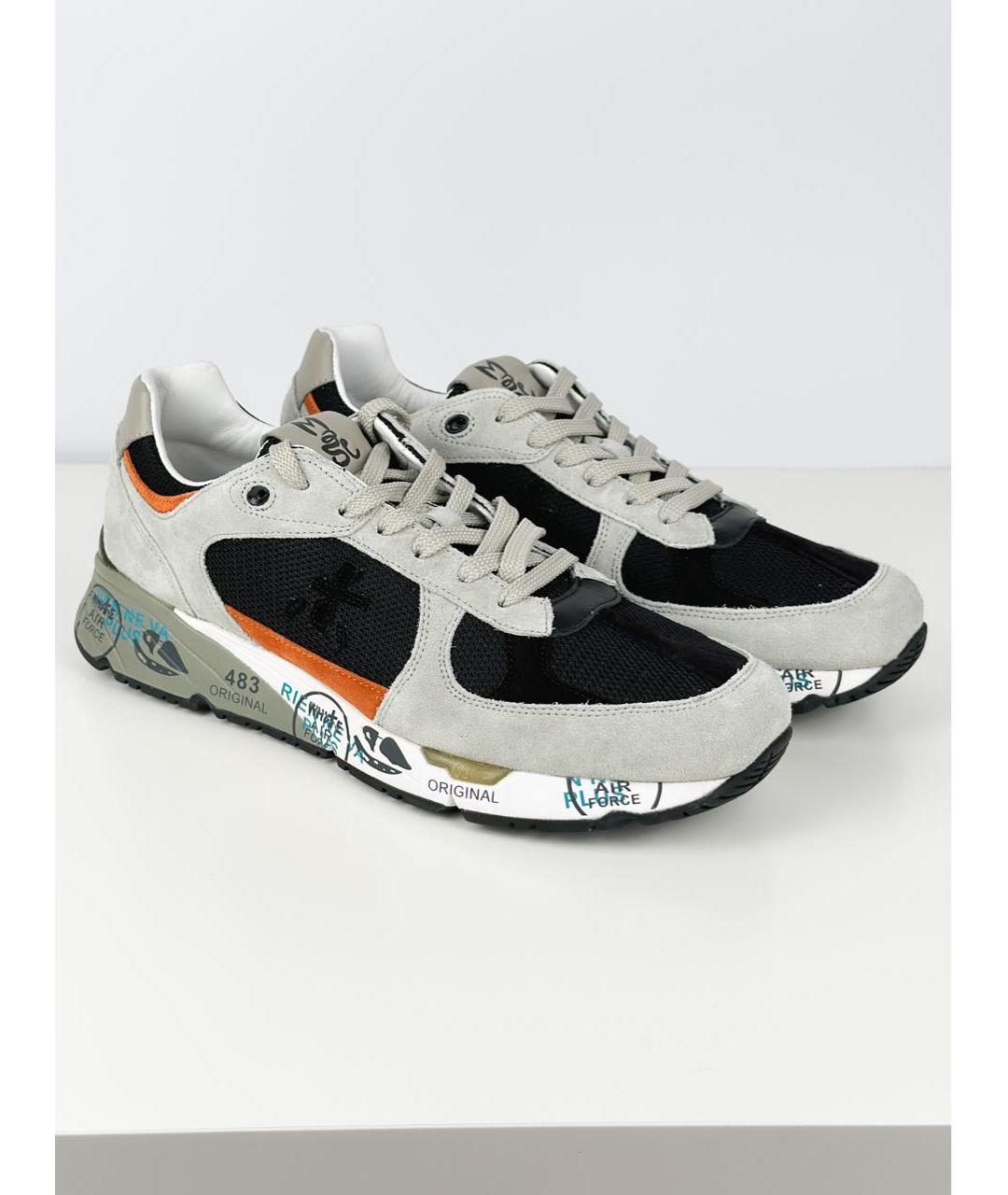 PREMIATA Серые замшевые слипоны, фото 3