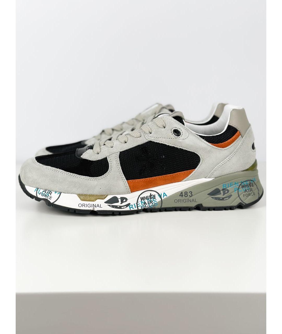 PREMIATA Серые замшевые слипоны, фото 8