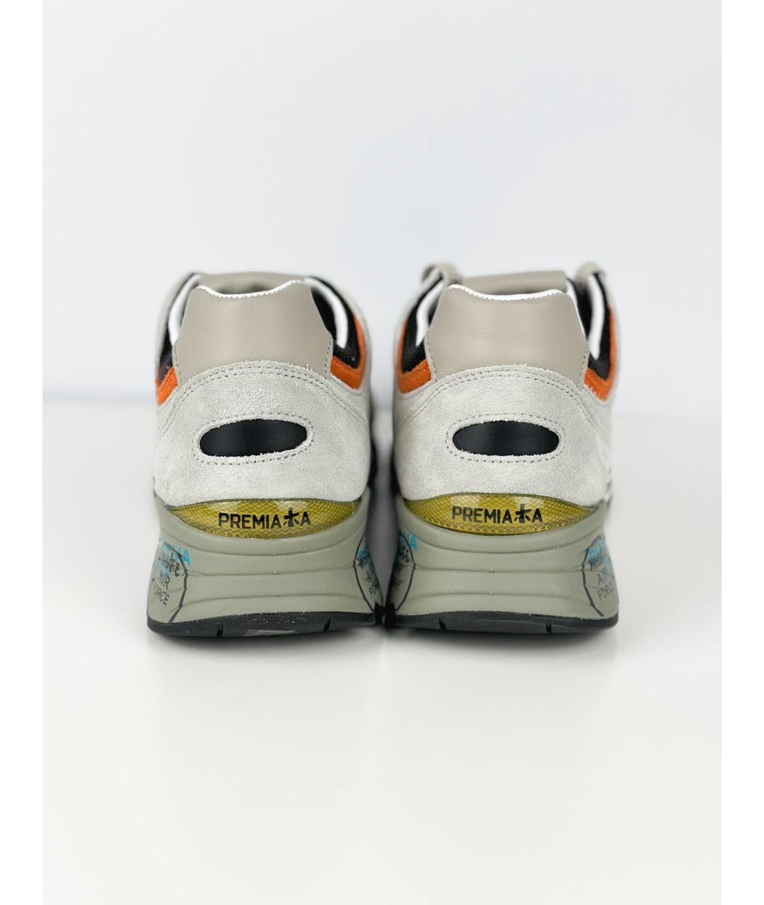 PREMIATA Серые замшевые слипоны, фото 2