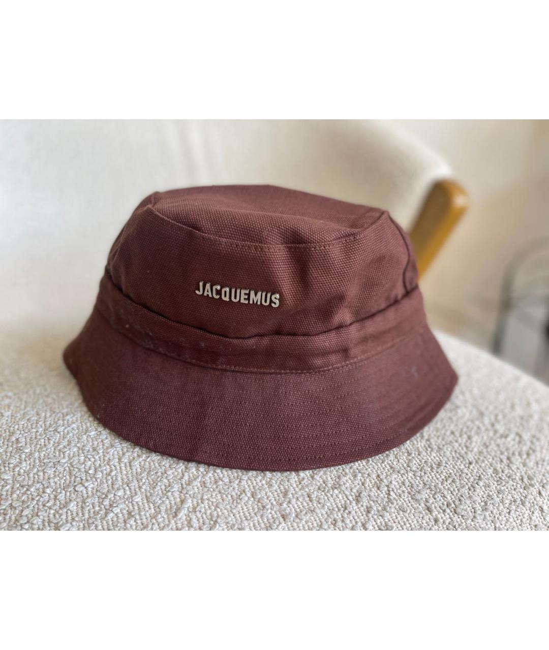 JACQUEMUS Коричневая панама, фото 5