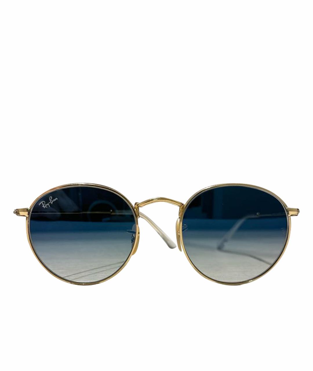 RAY BAN Синие металлические солнцезащитные очки, фото 1