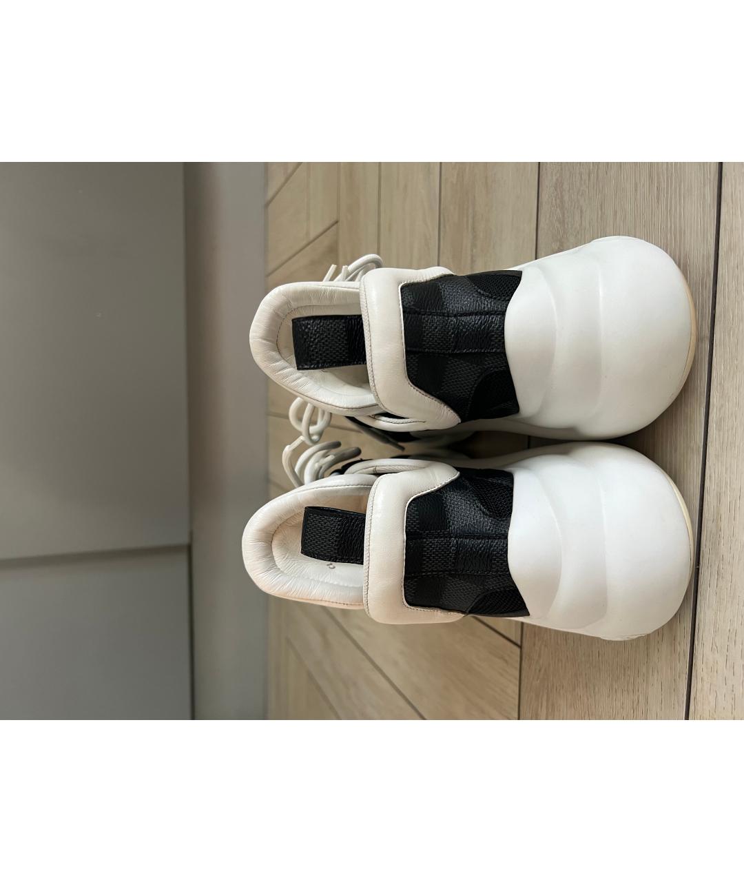 LOUIS VUITTON Черные кожаные кроссовки, фото 4