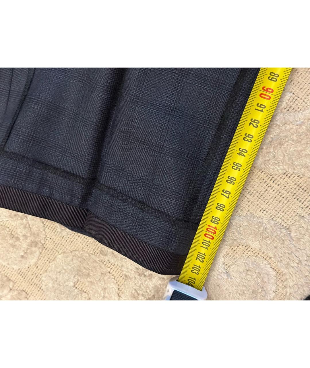BRIONI Темно-синие шерстяные повседневные брюки, фото 7