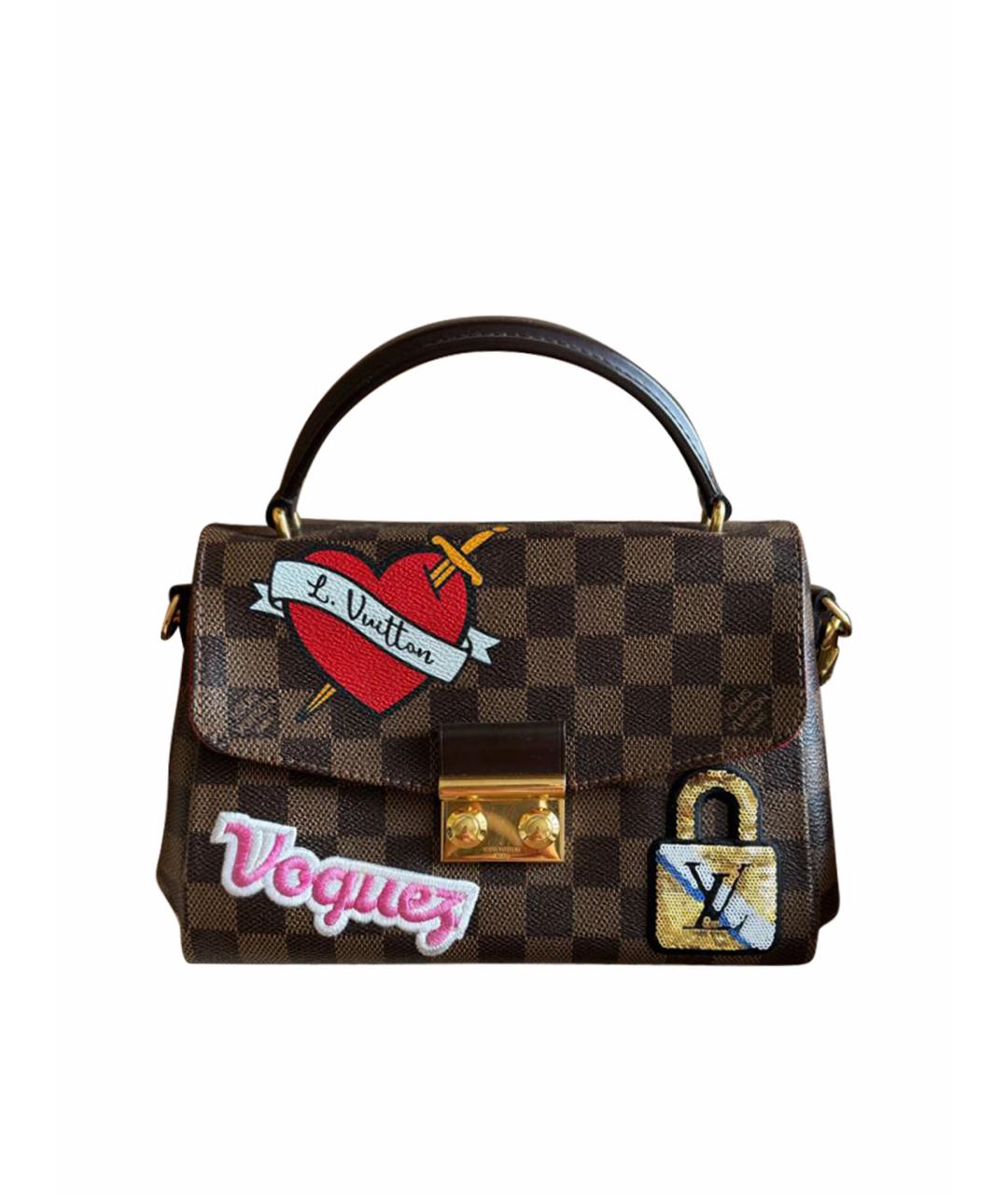 LOUIS VUITTON Коричневая сумка с короткими ручками, фото 1