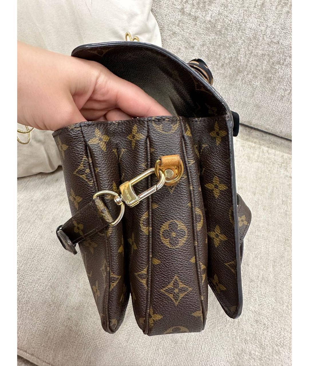 LOUIS VUITTON Коричневая сумка через плечо, фото 3