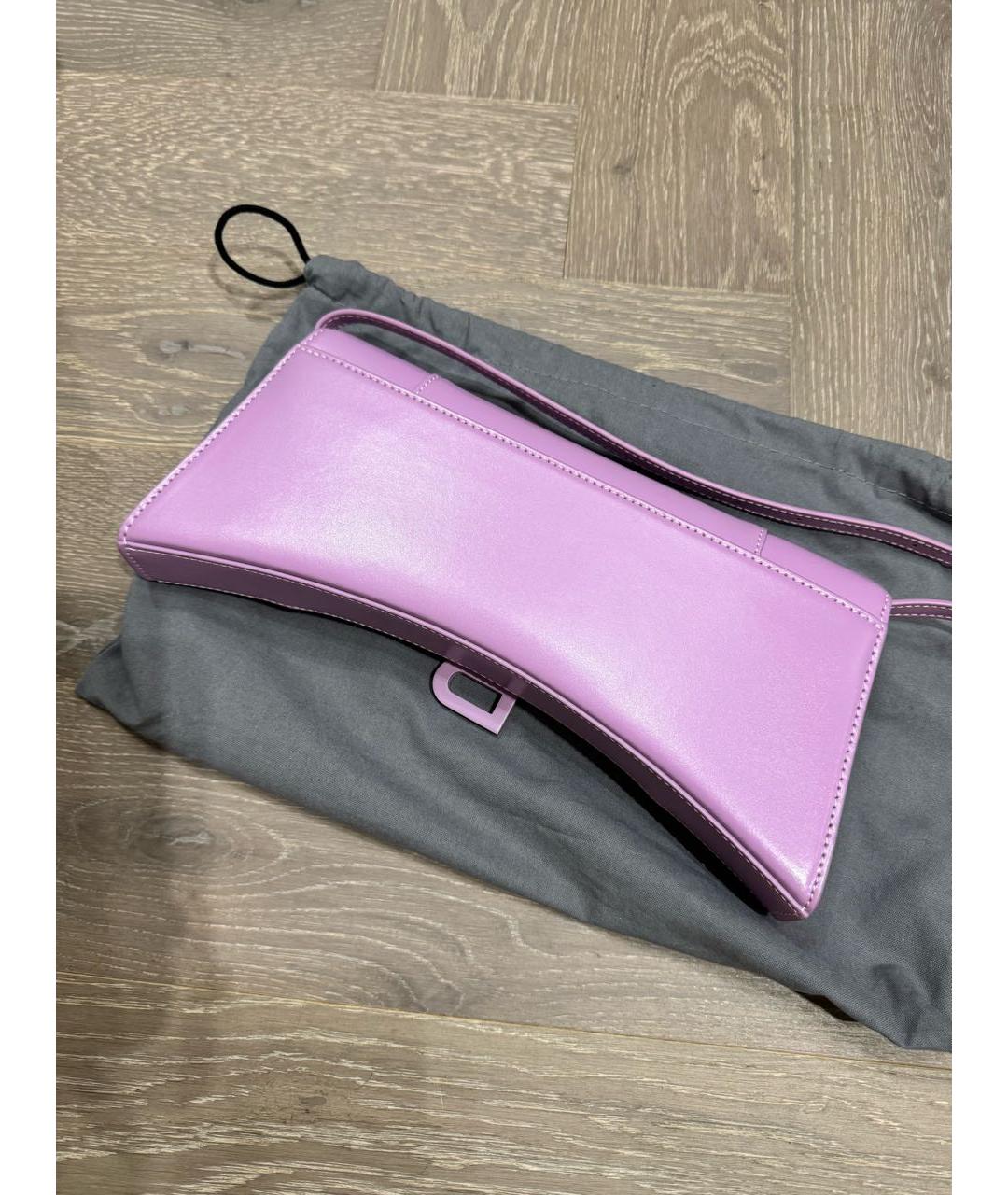 BALENCIAGA Фиолетовая кожаная сумка с короткими ручками, фото 6