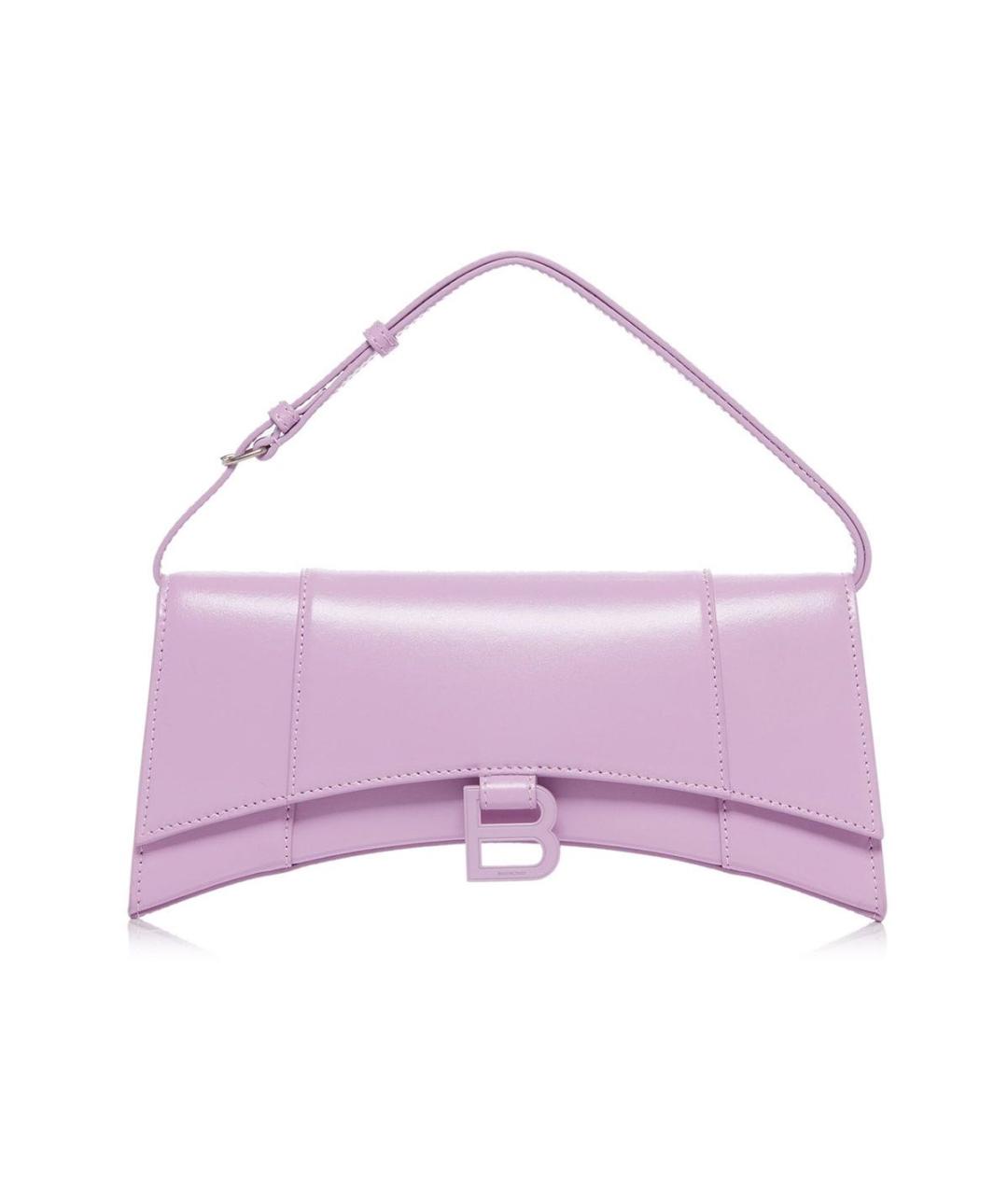 BALENCIAGA Фиолетовая кожаная сумка с короткими ручками, фото 1