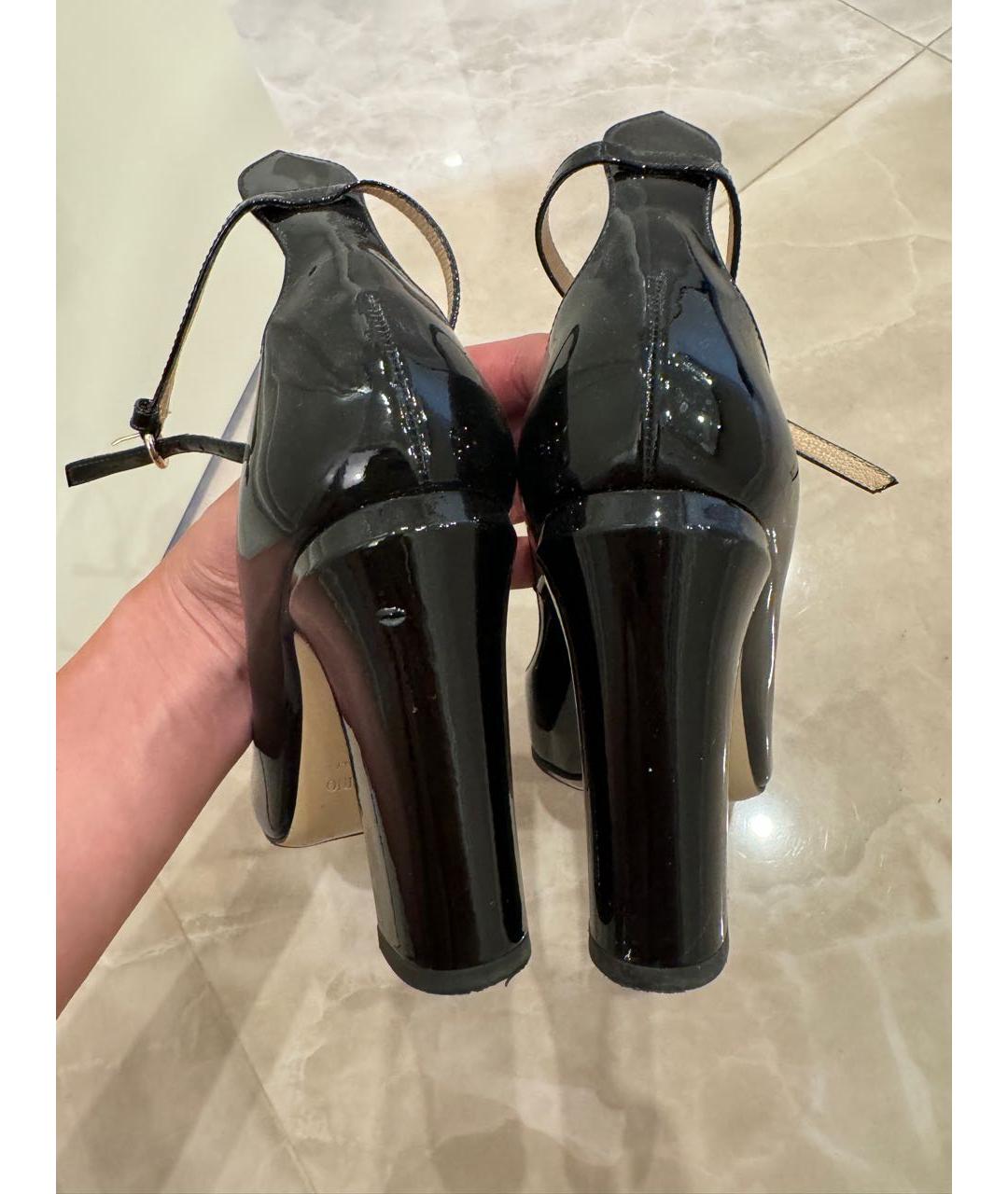 VALENTINO Черные туфли из лакированной кожи, фото 4
