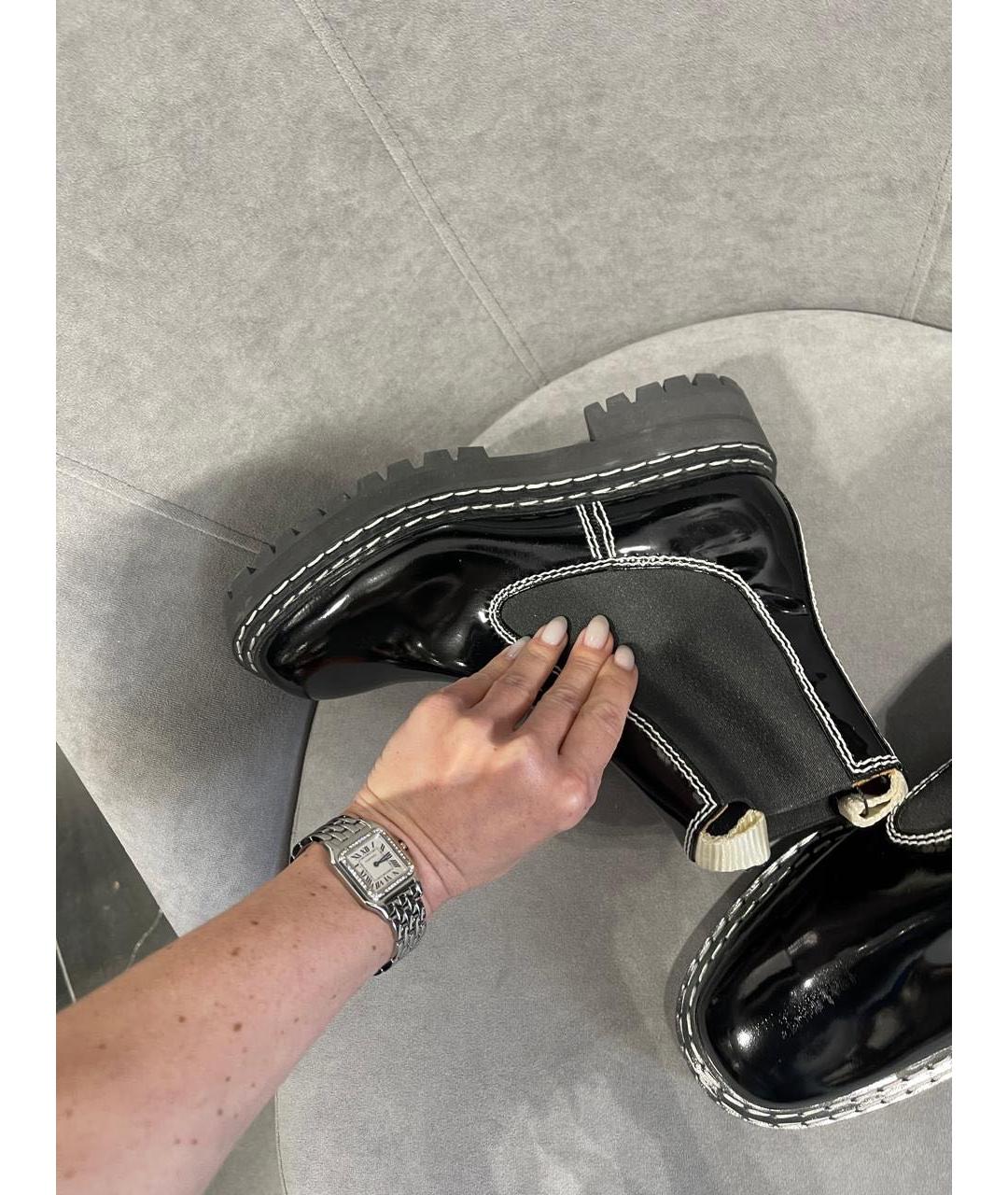 PROENZA SCHOULER Черные кожаные ботинки, фото 4