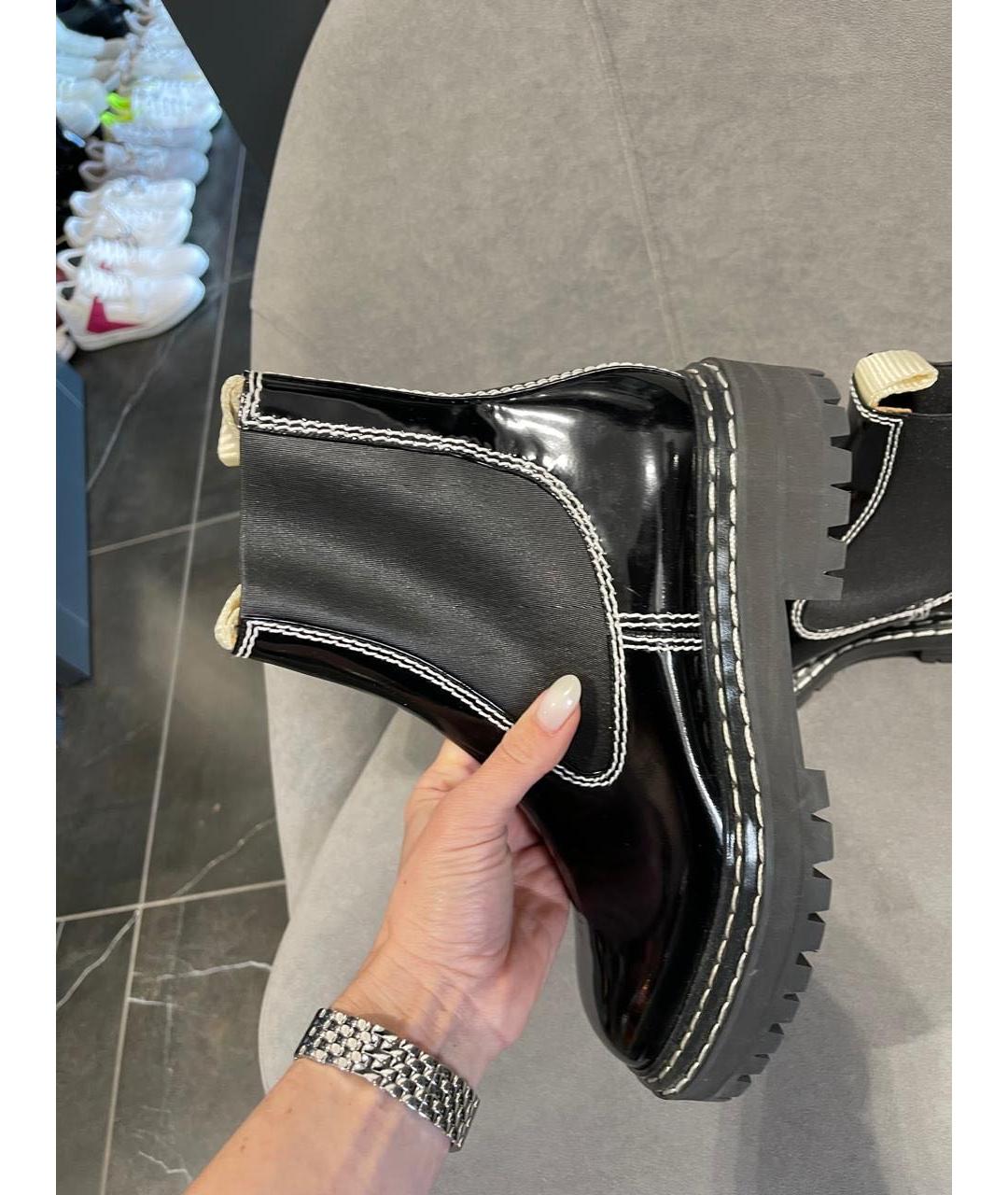 PROENZA SCHOULER Черные кожаные ботинки, фото 5