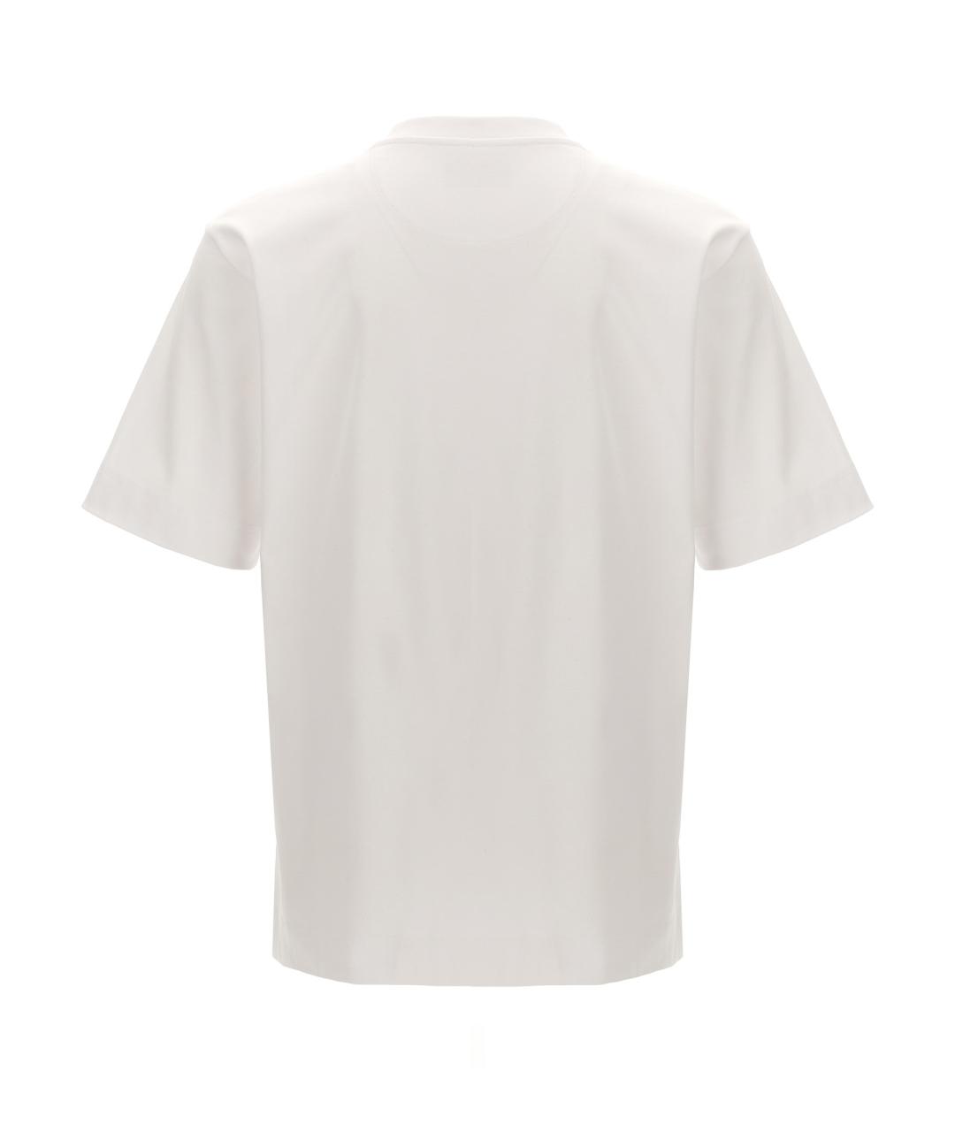 FENDI Белая хлопковая футболка, фото 2