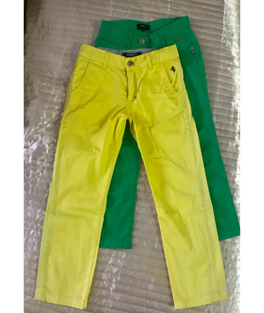 HUGO BOSS Зеленые брюки и шорты, фото 3