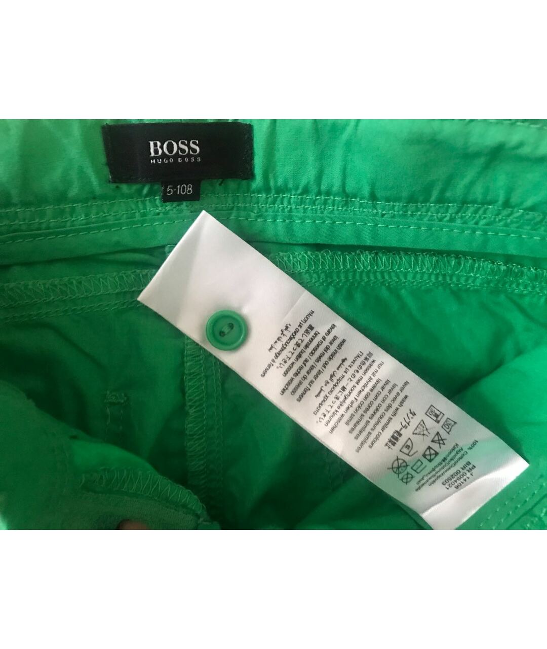 HUGO BOSS Зеленые брюки и шорты, фото 6