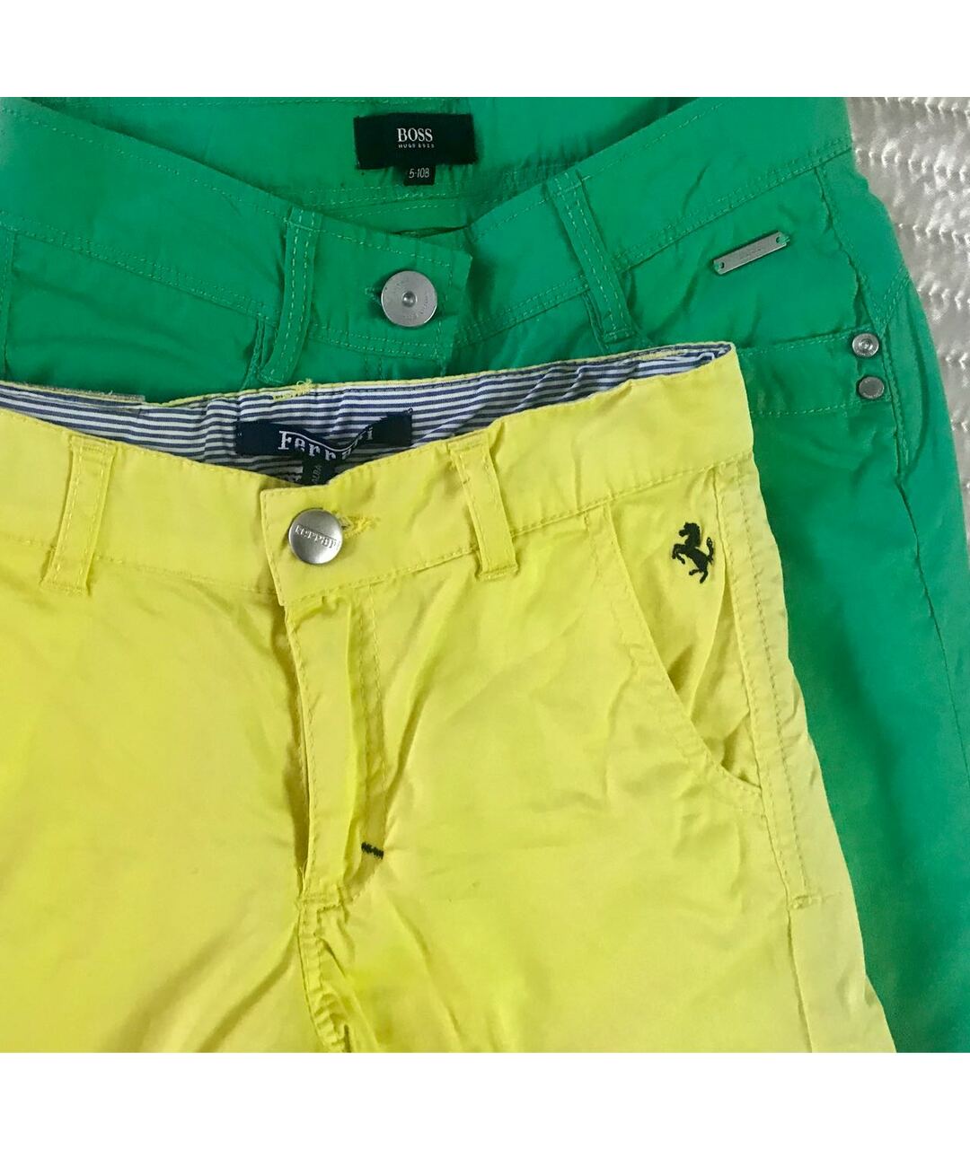 HUGO BOSS Зеленые брюки и шорты, фото 2