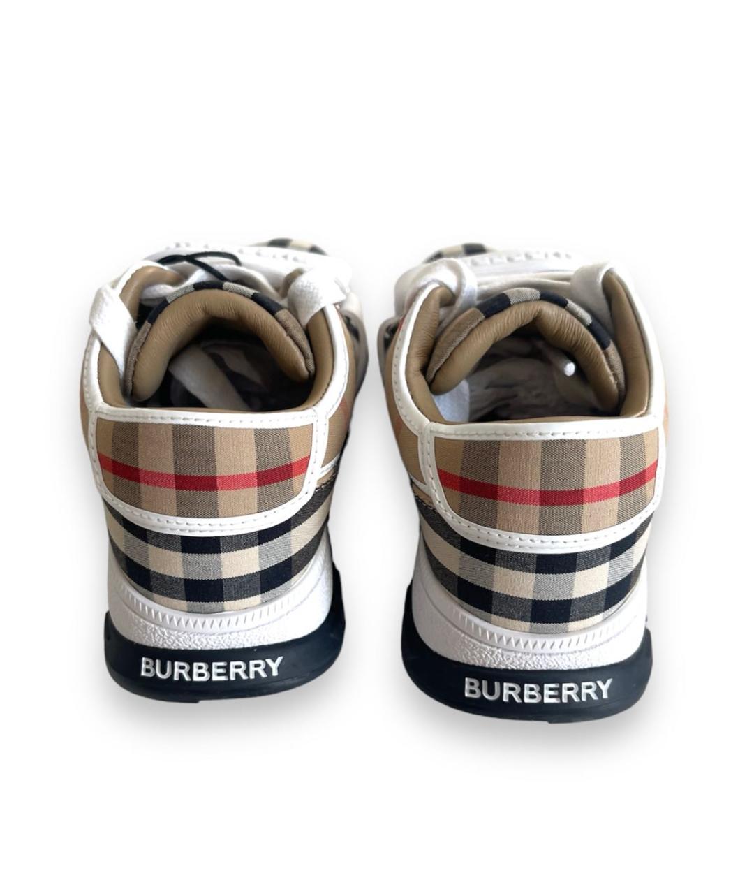 BURBERRY Текстильные кеды, фото 4