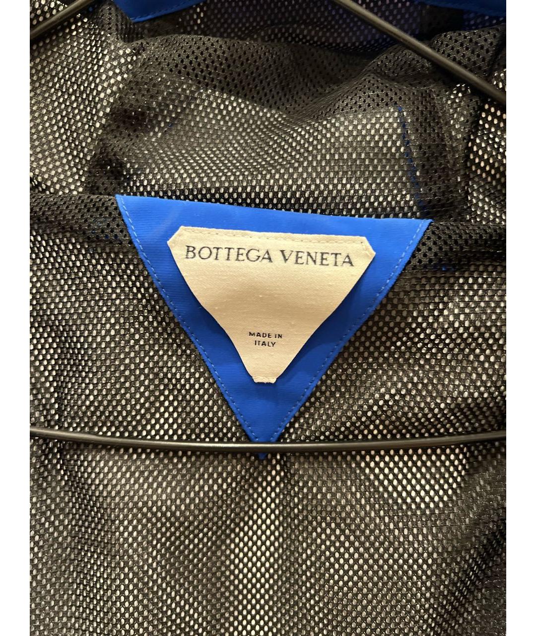 BOTTEGA VENETA Синяя полиамидовая куртка, фото 3