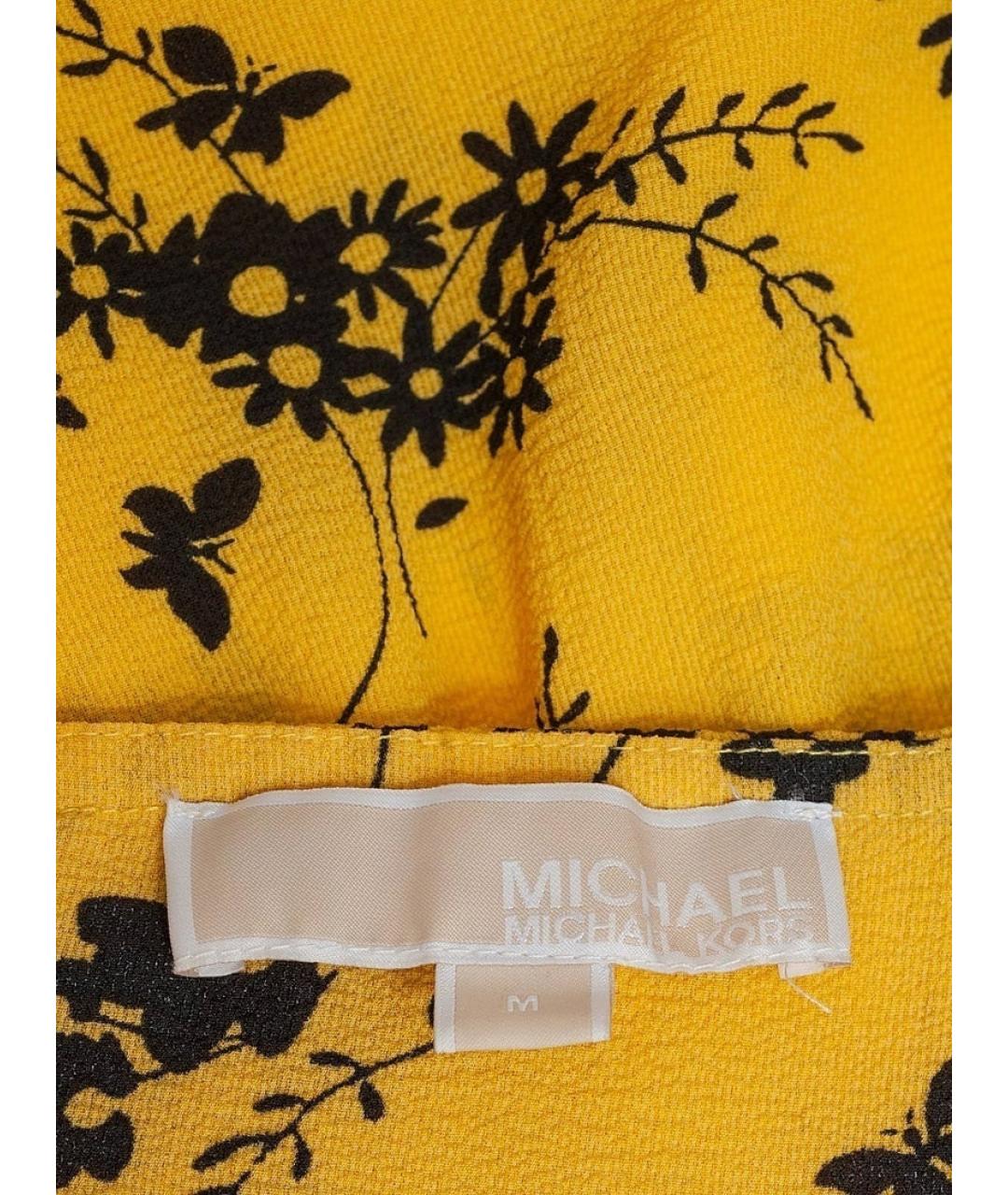 MICHAEL KORS Желтое повседневное платье, фото 3