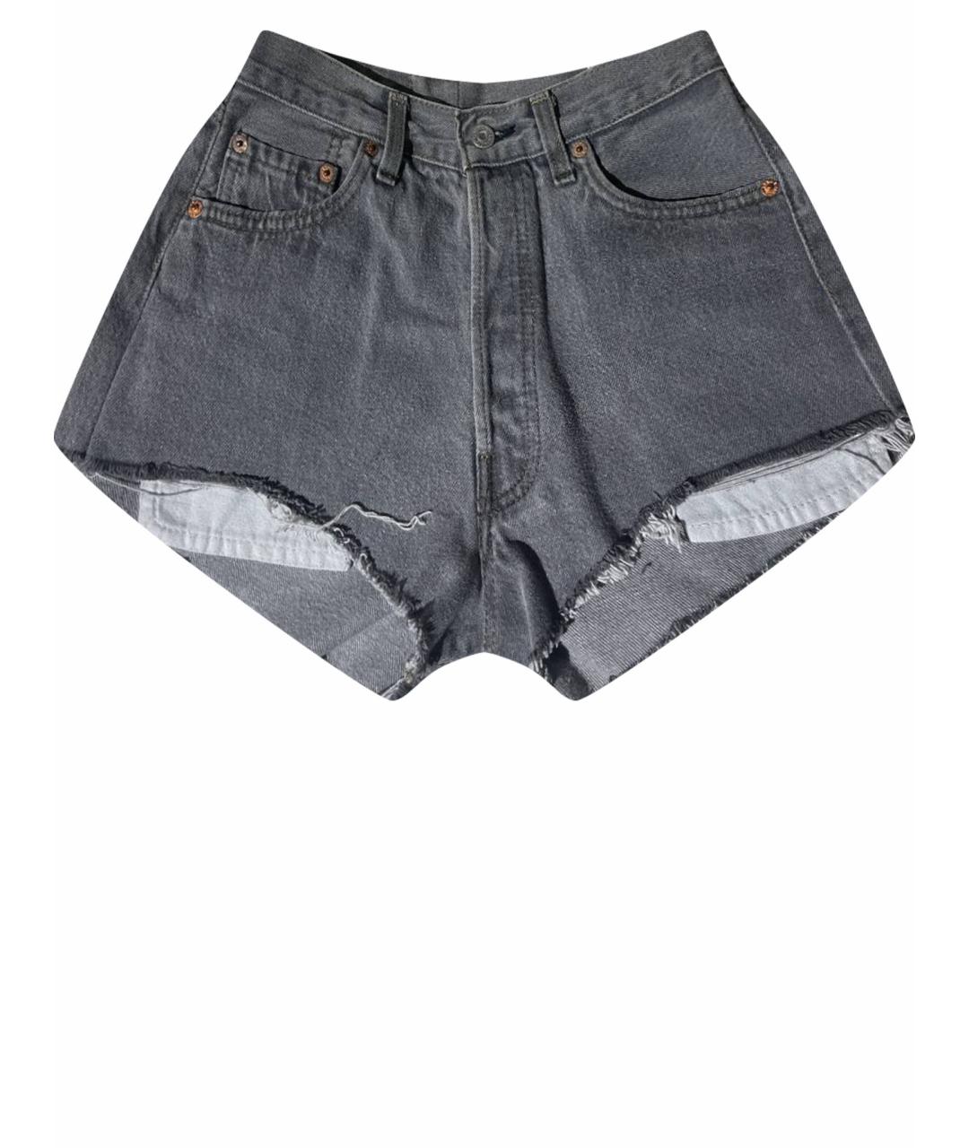 LEVI'S Серые хлопковые шорты, фото 1