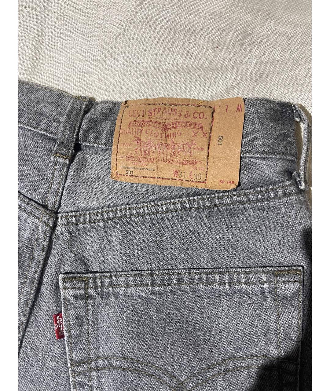 LEVI'S Серые хлопковые шорты, фото 4