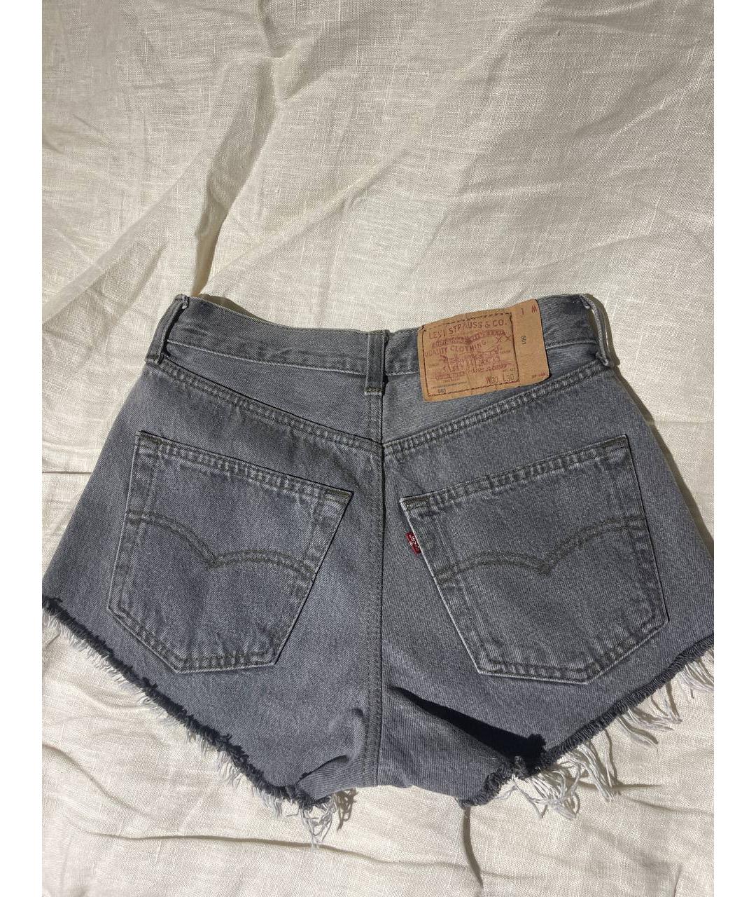 LEVI'S Серые хлопковые шорты, фото 3