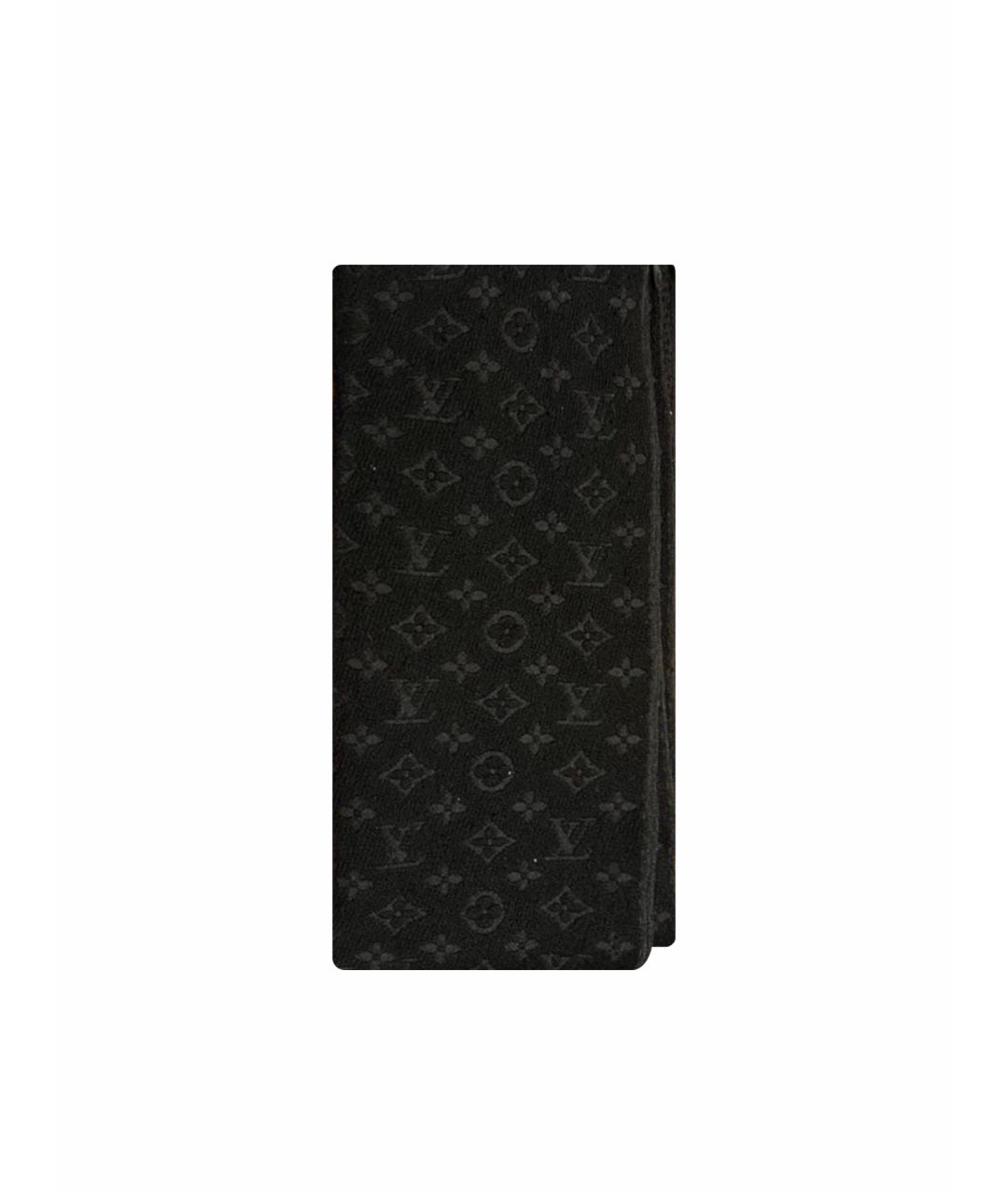 LOUIS VUITTON Черный шарф, фото 1