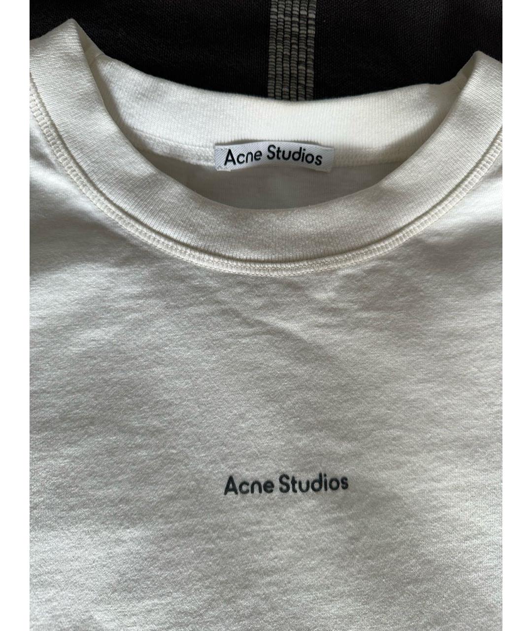 ACNE STUDIOS Белая хлопковая футболка, фото 2