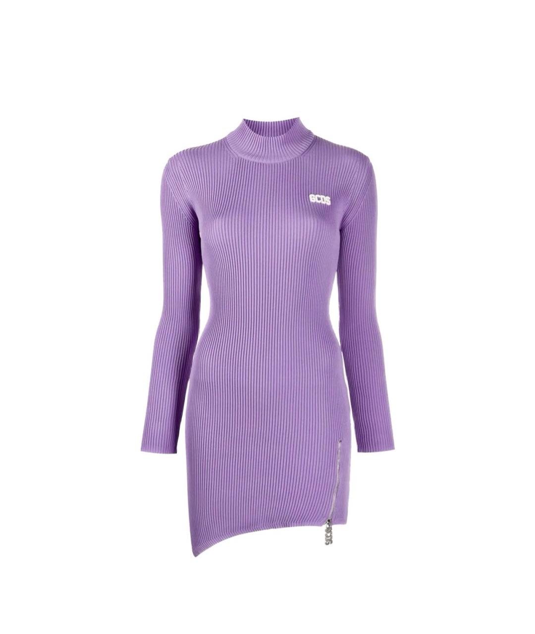 GCDS Фиолетовое полиамидовое повседневное платье, фото 1