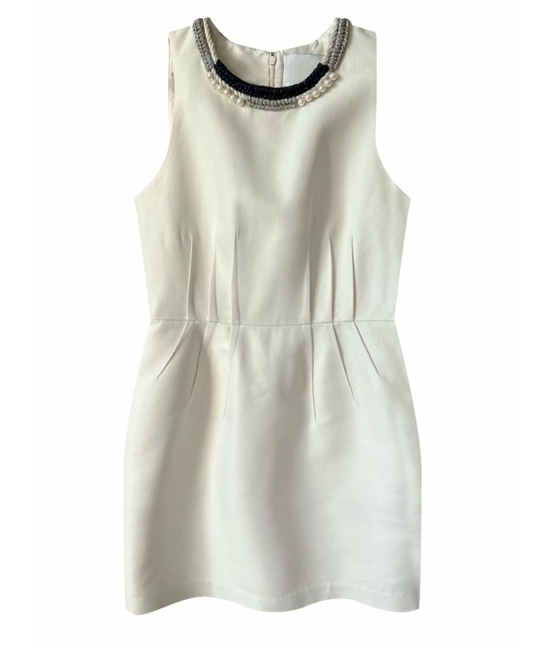 3.1 PHILLIP LIM Белое хлопковое коктейльное платье, фото 1