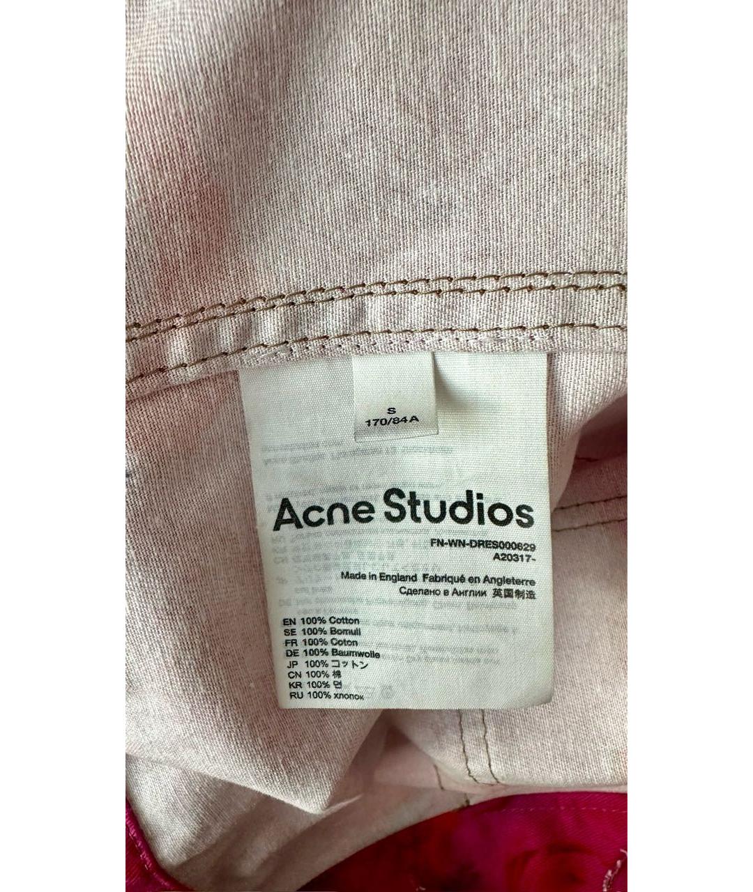 ACNE STUDIOS Розовая хлопковая куртка, фото 7