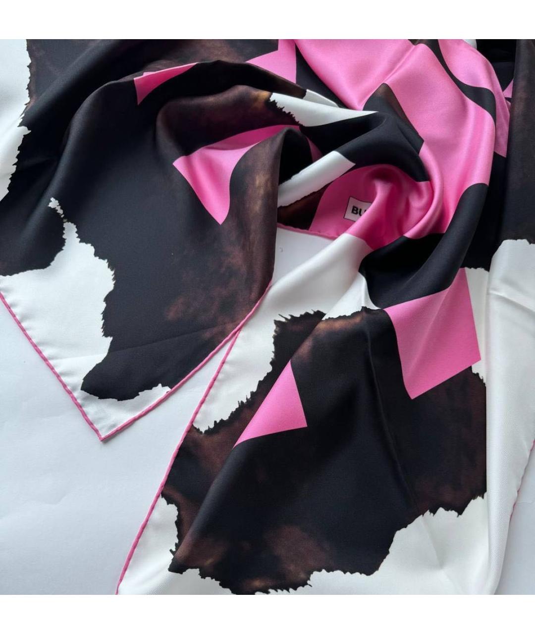 BURBERRY Мульти шелковый платок, фото 3