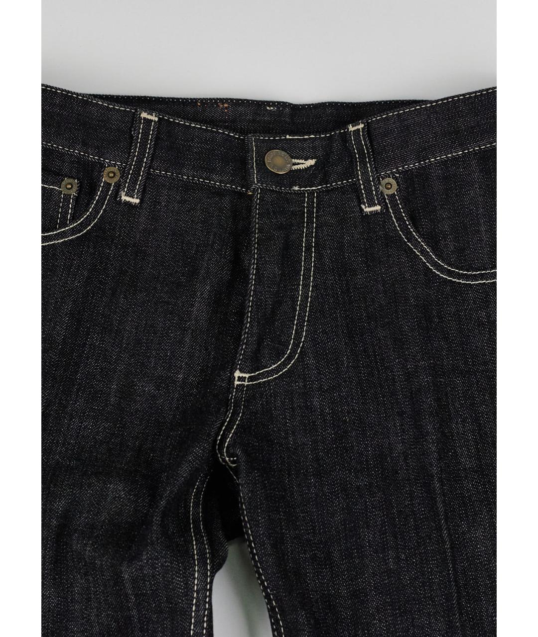 LOUIS VUITTON Черные хлопко-эластановые джинсы клеш, фото 4