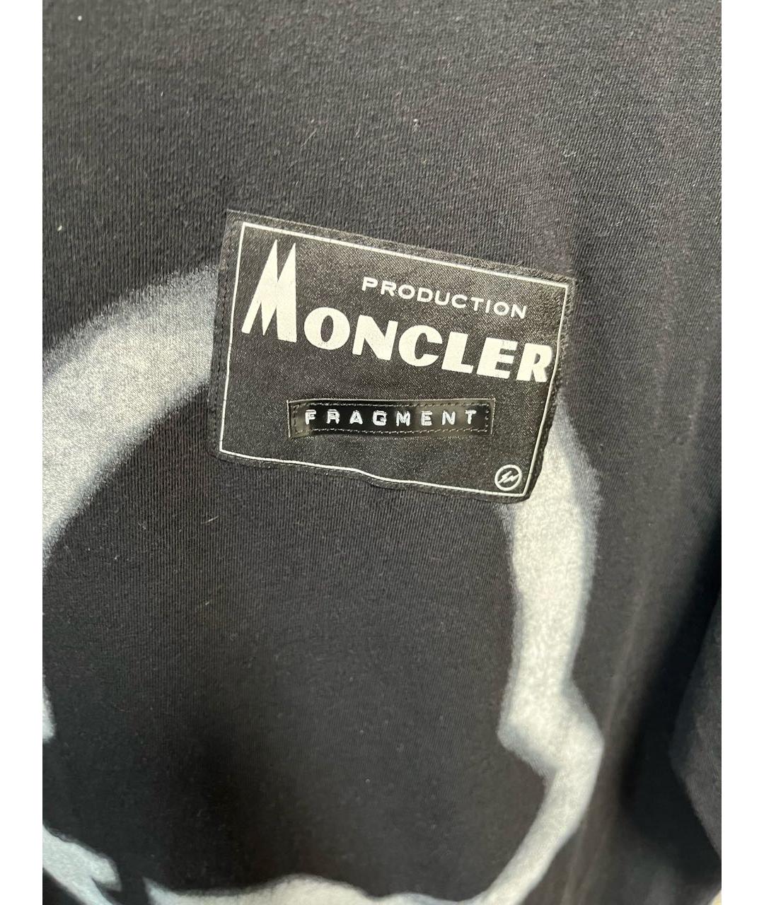 MONCLER Черная футболка, фото 4