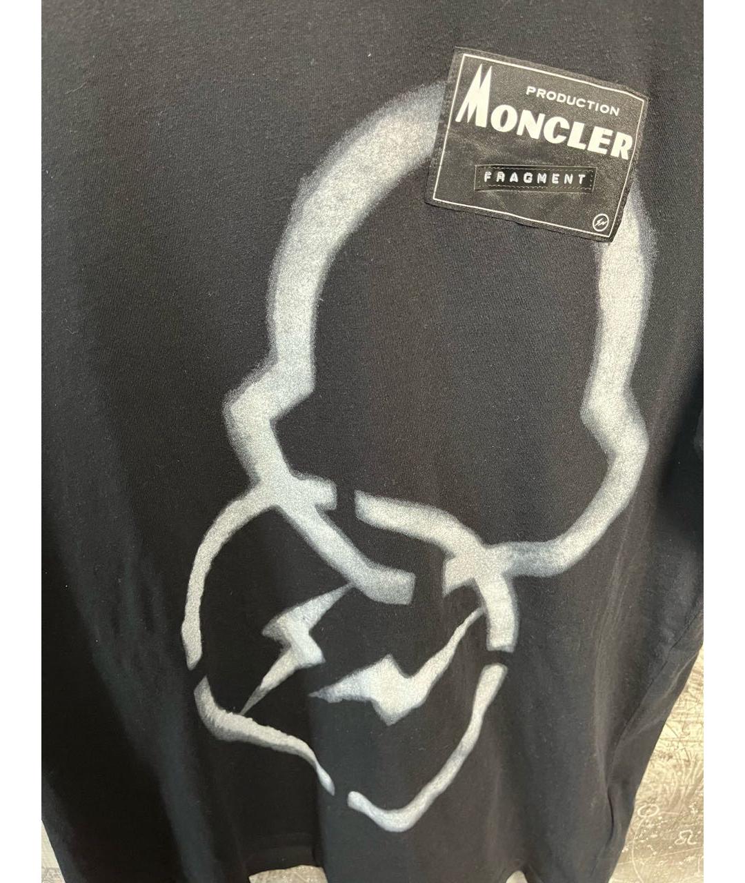 MONCLER Черная футболка, фото 5