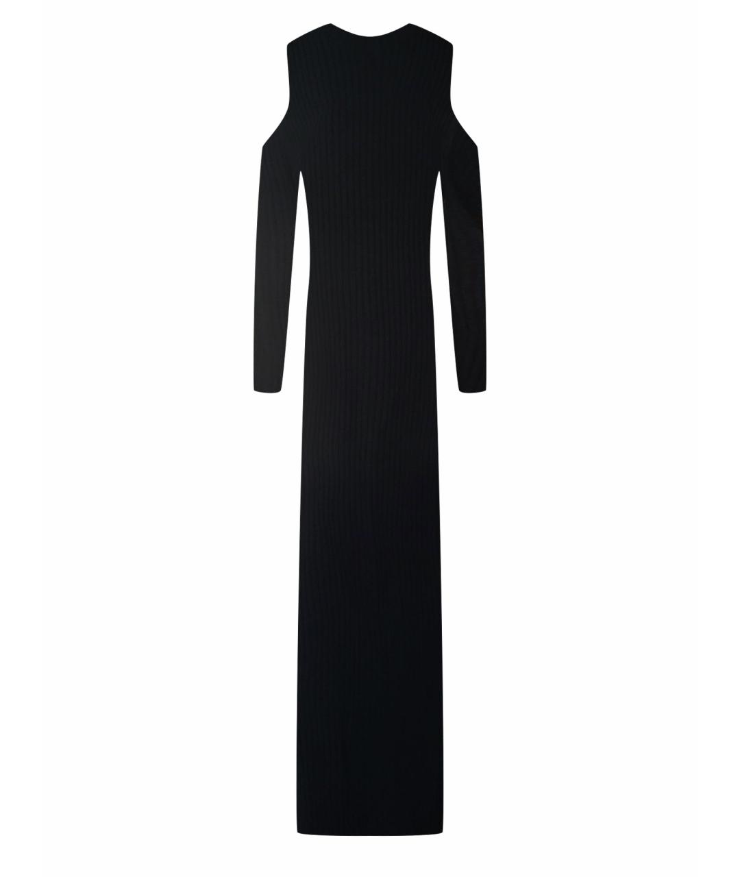 MAJE Черное вискозное повседневное платье, фото 1