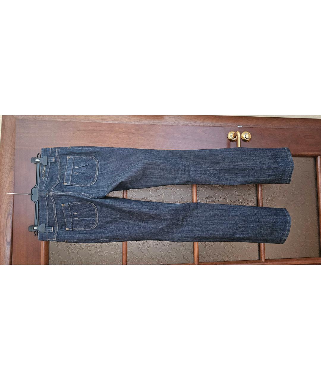 LOUIS VUITTON Темно-синие хлопковые прямые джинсы, фото 2